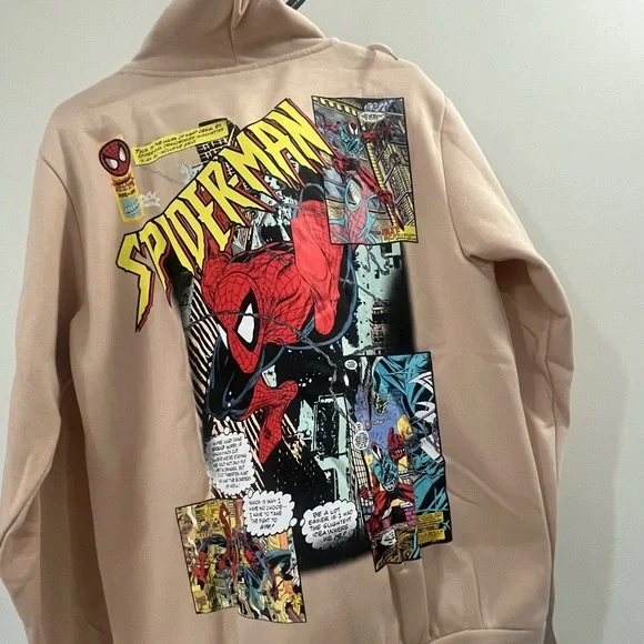 Marvel Tan Graphic Sweatshirt Hoodie - Picture 5 of 9